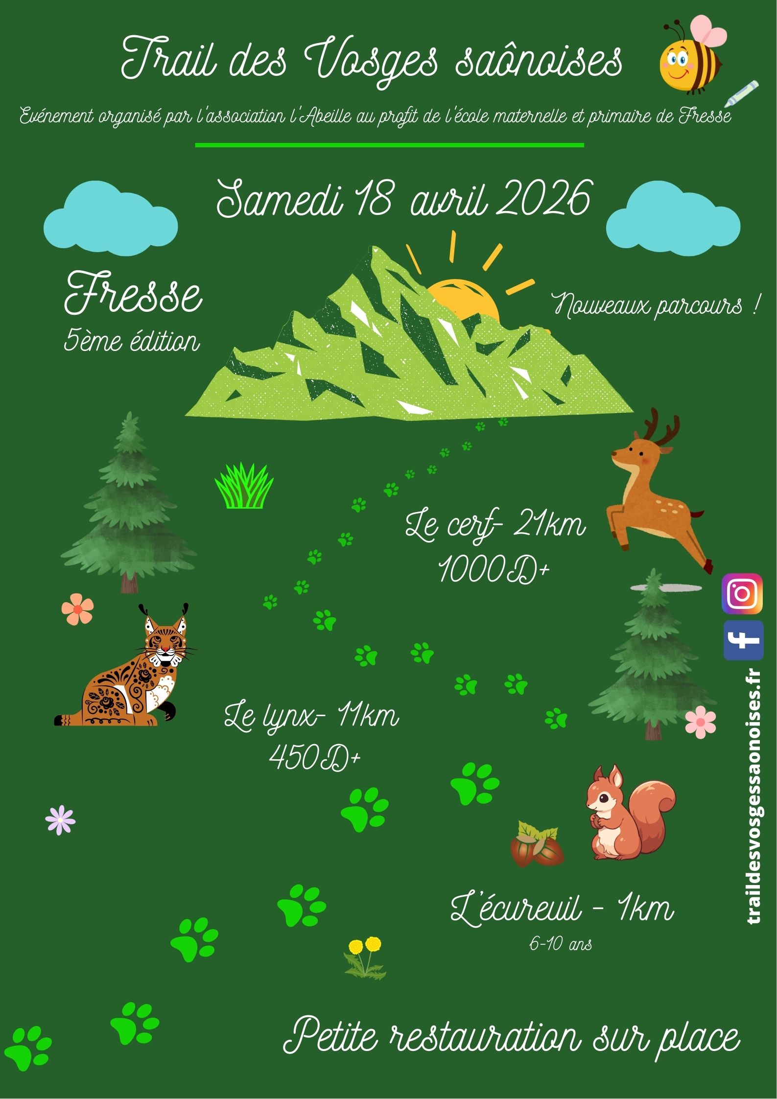 Affiche de présentation du trail